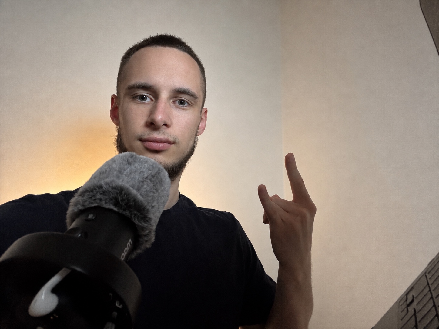Bohdan Tutor with microphone